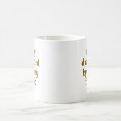 Fabric Lover Funny Quilter Quote Personalized Name コーヒーマグカップ (中央)