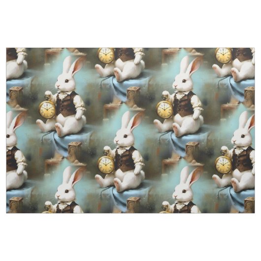 Fabric Panel Storybook Bunny ファブリック (ファットクウォーター)