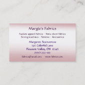 Fabric Store名刺 名刺 (裏面)