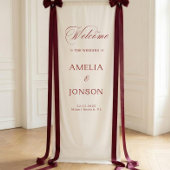 Fabric Wedding Welcome Sign Modern Wedding Welcome 横断幕