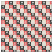 Fabric with a pattern with contrasting squares ファブリック (見本)