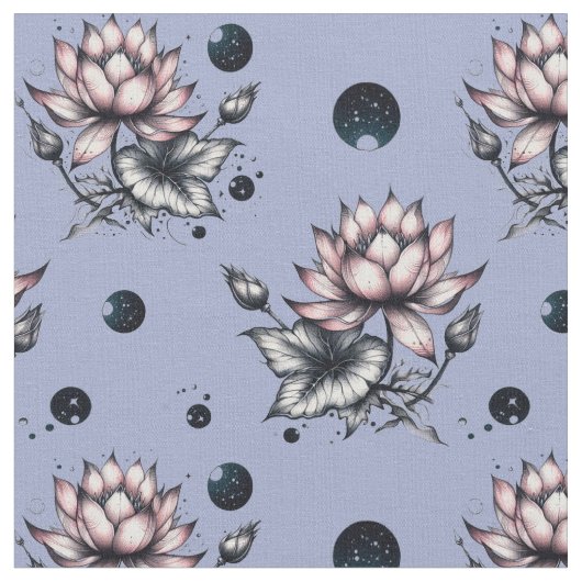 Fabric with bottom woven lotuses ファブリック (クローズアップ)