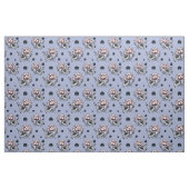 Fabric with bottom woven lotuses ファブリック (ファットクウォーター)