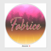 Fabrice Vorname Name golden pink Aufkleber Sticker シール (シート)