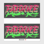 Fabrice Vorname Name Graffiti Aufkleber Sticker シール (シート)