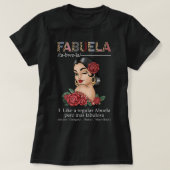 Fabuela スペインの Fabuela Definition, Chingona Bonit Tシャツ (デザイン正面)