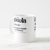 Fabuela Fabulosa Definition コーヒーマグカップ (正面左)