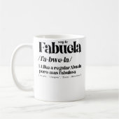 Fabuela Fabulosa Definition コーヒーマグカップ (左)