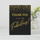 Fabulous Birthday Photo Thank You Card カード (スタンド正面)