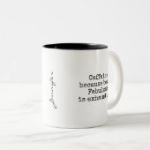 Fabulous but Exhausted Coffee Mug ツートーンマグカップ (正面右)