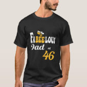 Fabulous Fabeelous Dad Bee Honeycomb Daddy 46Th B- Tシャツ (正面)