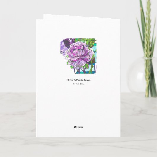 Fabulous Fall Vegetal Bouquet カード (裏面)