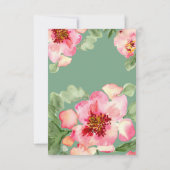 Fabulous Florals Garden Party Bridal Shower 出欠カード (裏面)