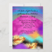Fabulous Friends Party Girls Night Out Colorful 招待状 (裏面)