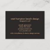 Fabulous Geode Home Staging 名刺 (裏面)