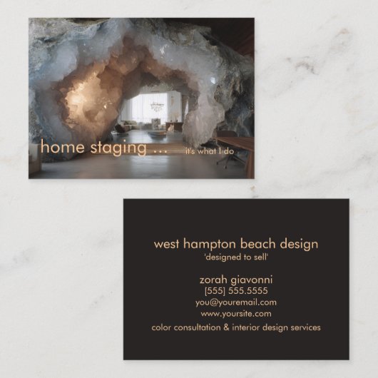 Fabulous Geode Home Staging 名刺 (正面/裏面)