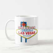 Fabulous Las Vegasへようこそ コーヒーマグカップ (左)