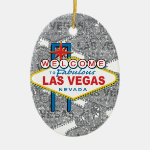 Fabulous Las Vegasへようこそ セラミックオーナメント