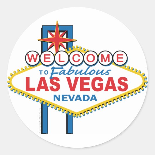 Fabulous Las Vegasへようこそ ラウンドシール (正面)