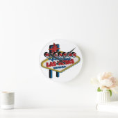 Fabulous Las Vegasへようこそ ラウンド壁時計 (ホーム)