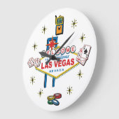 Fabulous Las Vegasへようこそ ラージ壁時計 (傾斜)