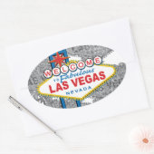 Fabulous Las Vegasへようこそ 楕円形シール (封筒)