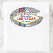 Fabulous Las Vegasへようこそ 楕円形シール (バッグ)