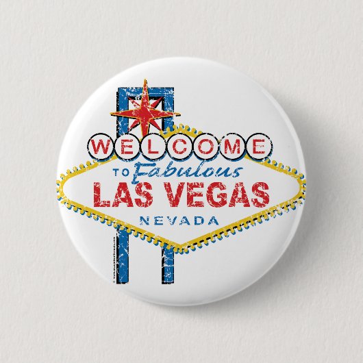 Fabulous Las Vegasへようこそ 缶バッジ (正面)