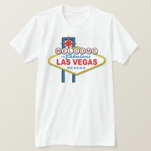 Fabulous Las Vegasへようこそ Tシャツ (デザイン正面)