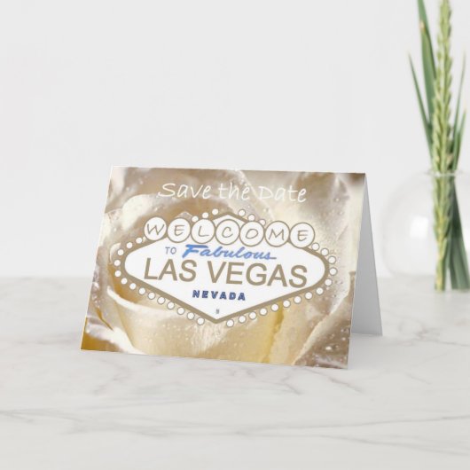 「Fabulous Las Vegas Save the Date Card」へようこそ 案内状 (正面)
