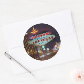 Fabulous Las Vegas Stickersへようこそ ラウンドシール (封筒)