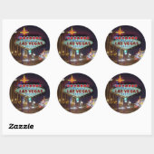 Fabulous Las Vegas Stickersへようこそ ラウンドシール (シート)