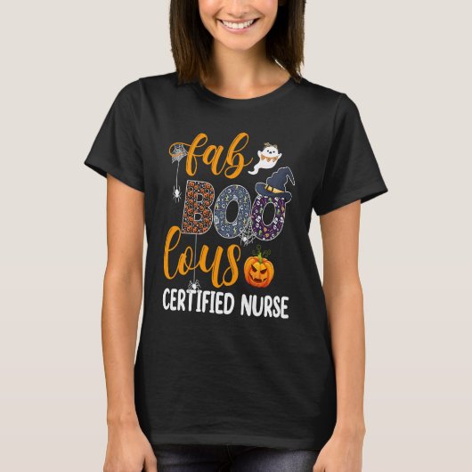 Fabulous Nurse Costume Faboolous Certified Nurse H Tシャツ (正面)
