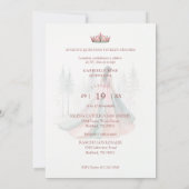 Fabulous Pink Chic Romantic Spanish Quinceañera 招待状 (裏面)