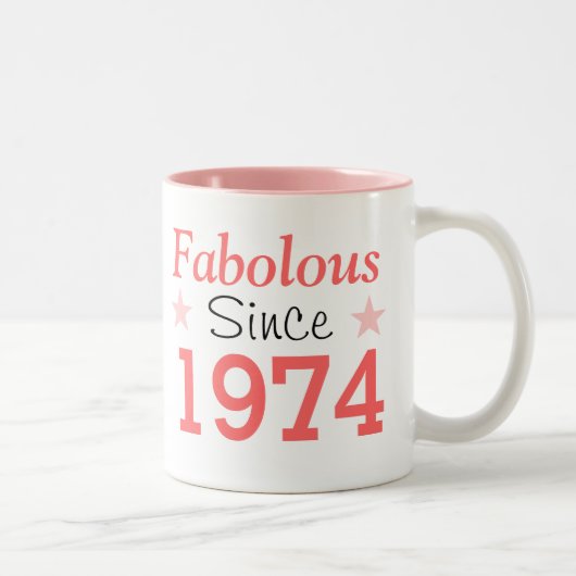 Fabulous Since 1974 ツートーンマグカップ (右)