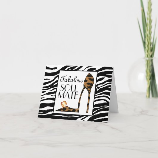 "Fabulous SoleMate"ノテカード カード (正面)