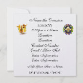 FABULUSマスカレードマルディグラカーニバル招待状 招待状 (裏面)