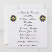 FABULUSマスカレードマルディグラカーニバル招待状 招待状 (裏面)