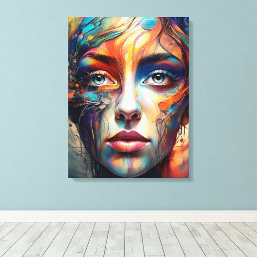 Face キャンバスプリント (インサイチュ (ウッドフロア))