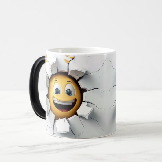 Face Emoticon Break Through モーフィングマグカップ (正面左)