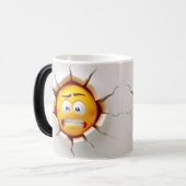 Face Emoticon Break Through モーフィングマグカップ (正面左)