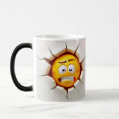 Face Emoticon Break Through モーフィングマグカップ (左)