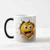 Face Emoticon Break Through モーフィングマグカップ (左)