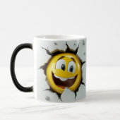 Face Emoticon Break Through モーフィングマグカップ (左)