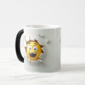 Face Emoticon Break Through モーフィングマグカップ (正面左)