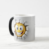 Face Emoticon Break Through モーフィングマグカップ (正面左)