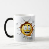 Face Emoticon Break Through モーフィングマグカップ (左)