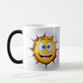 Face Emoticon Break Through モーフィングマグカップ (左)