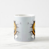 Face Emoticon Break Through モーフィングマグカップ (中央)