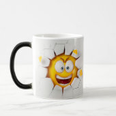 Face Emoticon Break Through モーフィングマグカップ (左)